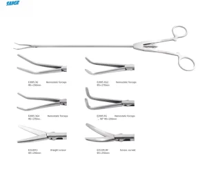 Thoracoscopy Instruments Hemostatic Forceps Scissors