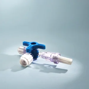 Three-Way Plastic Stopcock Valve Tube for Veterinary Infusion Set Medical Grade Instrument