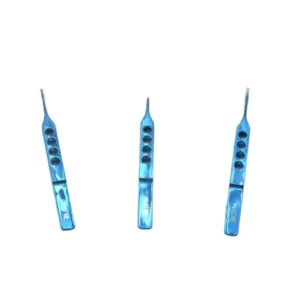 Titanium Alloy Microscopic Tweezers straight 1×2 Teeth