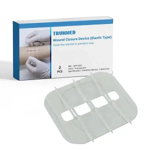 Trumed Emergency Steri Strips Zip Stitch Wound Closure Device PU Film Transparent EO Sterilized for Wound Management