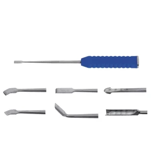 UBE Biportal Operating Knife UBE Spine Surgery Instrument Set Orthopedic Spinal Osteotome for Spine Surgery Bone Osteotome Knife