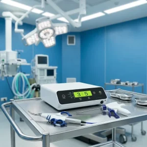 Ultrasonic Scalpel System with Generator Hand Piece Shear Power Cable Foot Switch Laparoscopic Surgery