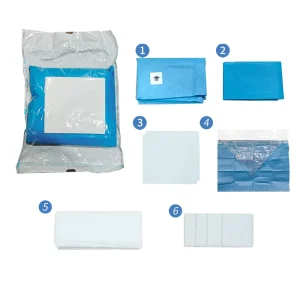 Upper and Lower Limb Surgical Bag with Safety Medical Belt Wound Dressing Kit Surgical Gown Medical Consumables