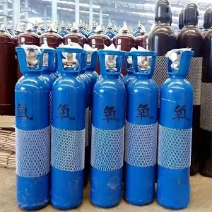 Used Steel Industrial Oxygen Cylinder 40L with Valve for Welding Cutting Gas Supply