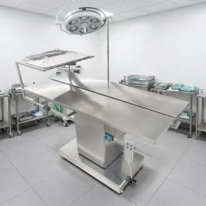VET Stainless Steel Electric Pet Examination and Operating Table with Forward and Backward Tilt Hospital Dissection Table