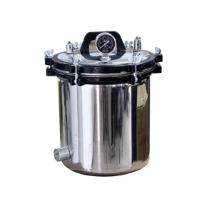 Vertical Design 304 Stainless Steel High Temperature Automatic Portable Autoclave Sterilizer Machine for Canned Food Tea Set