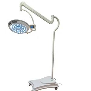 Vertical Mobile LED Surgical Shadowless Lamp Electric High CRI 98 45W Metal for Dental and Veterinary Use