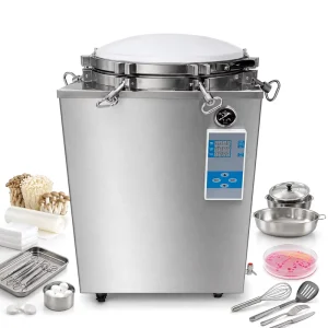 Vertical Steam Autoclave Sterilizer 50L 70L 150L High Pressure Laboratory Clinical Disinfection Equipment Portable System