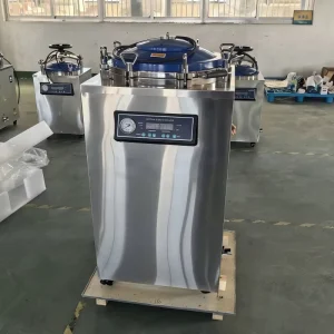 Vertical Steam Sterilizer 134℃ 15Psi Pressure with Self Expanding Seal and Over Pressure Self Discharge for Grain Sterilization