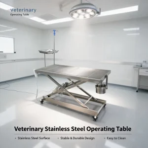 Vet Surgical Equipment 304 Stainless Steel Electric Surgical Table Veterinary Examination Table Operating Table