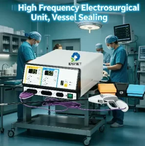 Veterinary Equipment High Frequency Electrosurgical Unit for Large Animals Bipolar Monopolar Vessel Sealing