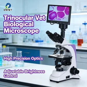 Veterinary Equipment Medical Microscope with Screen Vet Microscope Screen Laboratory Microscopes