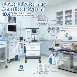 Veterinary Equipment Portable Anesthesia Machine Surgical Hospital Anesthesia Machine for Animal Use