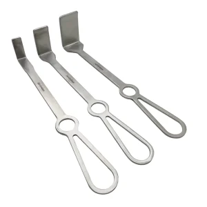 Veterinary Flat Hook Bone Retractors Stainless Steel Orthopedic Retractor Pet Orthopedic Surgical Instruments 3Pcs/Set