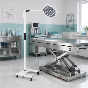 Veterinary LED Examination Lamp Mobile Shadowless Operating Light for Animal Hospital