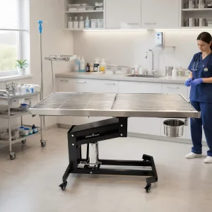 Veterinary Operating Table 304 Stainless Steel Electric Lift Pet Dog Surgery Equipment OEM