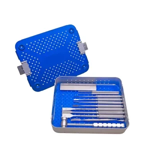 Veterinary Orthopedic Instruments Set Trochlea Rectangular Sulcoplasty Stainless Steel Manual Power Source