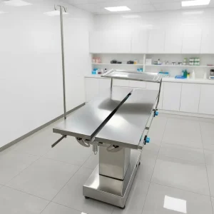 Veterinary Procedure-ready Smooth Elevation Control Stainless Steel Construction Animal Surgical Examination Table