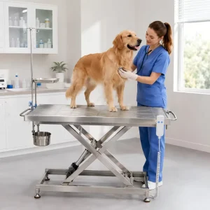 Veterinary Surgery Table 304 Stainless Steel Electric Lift Safe for Dogs Cats Small Animals Clinic Use Equipment OEM