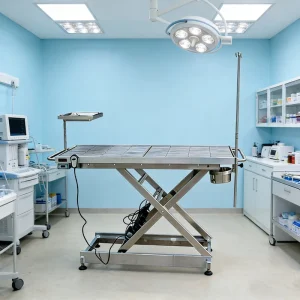 Veterinary Surgical Equipment 304 Stainless Steel Electric Surgical Table Veterinary Examination Table Operating Table