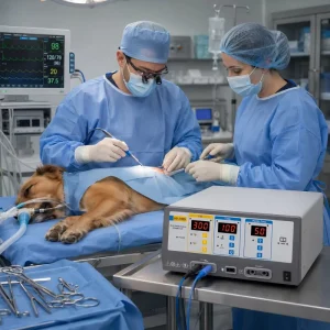 Veterinary Surgical Vessel Sealing System with Bipolar Monopolar Electrosurgical Unit for Pet Animal Hospital Use