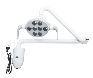 Wall Mounted Dental Implant Surgical LED Light Clinic Oral Lamp Dental Chair Light With Ceiling Mount Arm