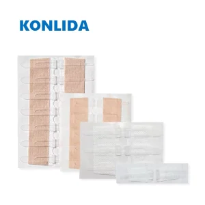White Skin Color Medical Adhesive Steri Strips Wound Closure Zipper Device ISO Certified Class II for Wound Care