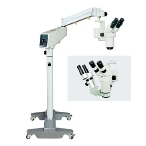 Wide-diameter Optical Fiber Large-Field Surgical Binocular Microscope for Orthopedics or Ophthalmology
