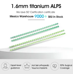 XC MEDICO 1.6mm ALPS Titanium Veterinary Orthopedic Locking Plate for Small Animal Bone Surgery Class III Manual