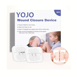 YOJO PU Waterproof Wound Closure Strips Sterile Skin Closure Adhesive Strips for Surgical Incisions Lacerations and Wound Care