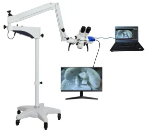 YSX180 Surgical Microscope Dental Operation Microscope with 10W LED Coaxial Light and 3-Step Magnification