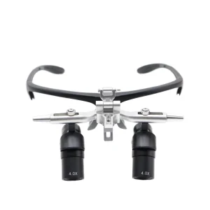 Youtodent Adjustable High Resolution Ergo 4X Dental Loupes Surgical Headpiece with Machinery Power Source Dental Equipment