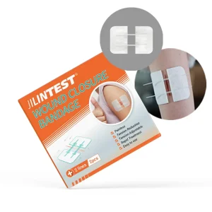 Zip Stitch Wound Closure Device for Trauma Laceration and Post Surgical Care 2 Line Sutureless Skin Repair with Sports Tape