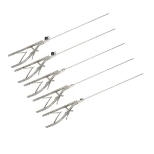Laparoscopic Needle Holder Forceps With Left Curved Jaw