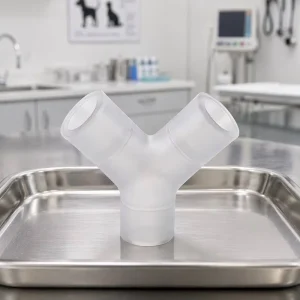 Veterinary Medical Silicone Products Overmolded Y Connector Assembly Tubing Set